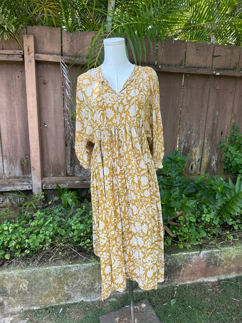 Daughters of India Kyra Midi Dress in Cumin XS